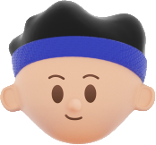 3D People Simple Young Boy with Head Band